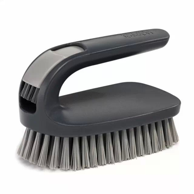 Heavy-Duty Handheld Scrub Brush with Detail Bristles